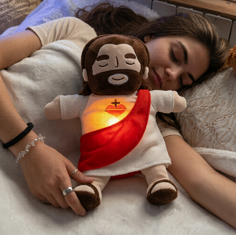 Peluche de Jesús con Respiración Relajante